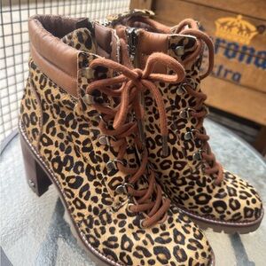Sam Edelman Cheetah print booties